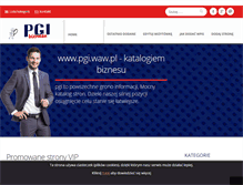 Tablet Screenshot of pgi.waw.pl